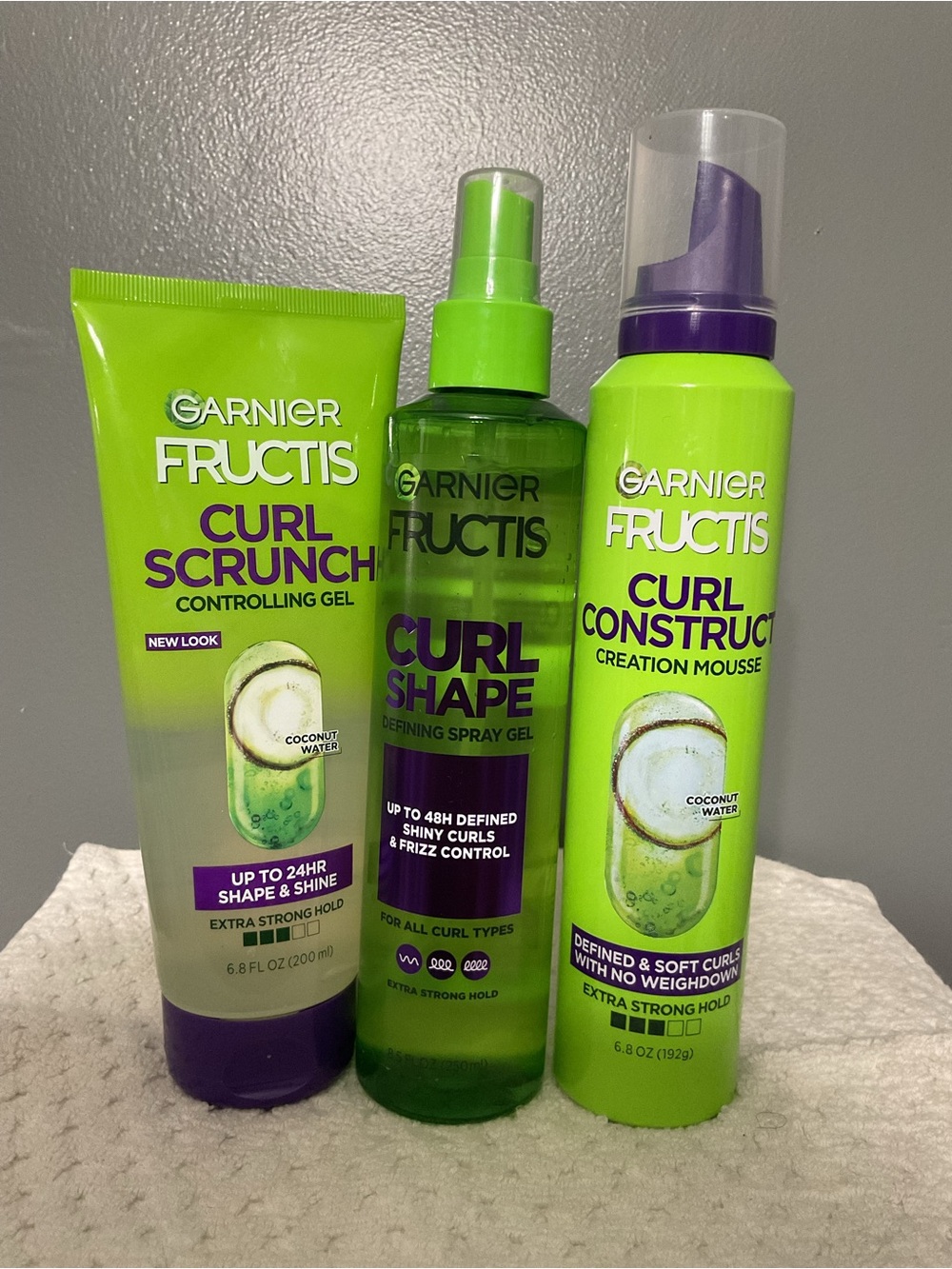Garnier Fructis Curl Care Trio - Gel, Spray Gel and Mousse